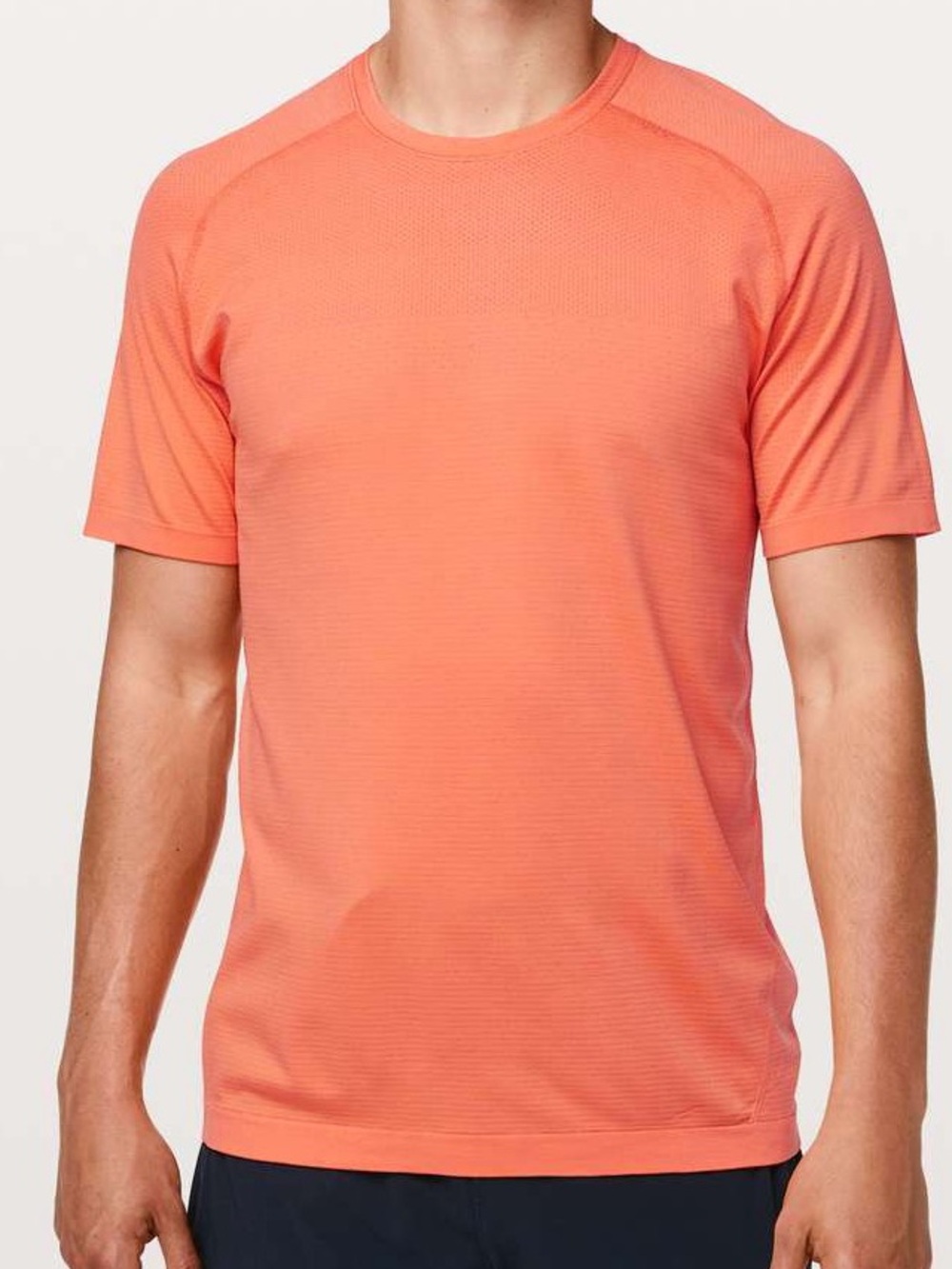 lululemon athletica Men's Short-Sleeve Crew Shirt - Coral/Peach